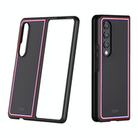 Frosted Skin Case for Samsung Galaxy z Fold 4 - Slim & Stylish - Black Color Bar thumbnail