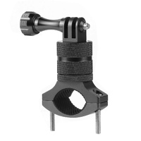 Action Camera Bicycle Mounting Bracket - Aluminum Alloy Clip - Black thumbnail