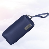 Waterproof Laptop Accessory Bag - Pu Leather - Black thumbnail