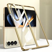Electroplated Full Coverage Case for Samsung Galaxy z Fold 4 - Black thumbnail