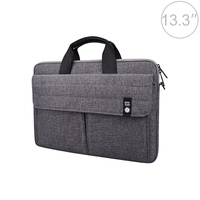 13.3 Inch Laptop Handheld Briefcase Storage Bag - no Shoulder Strap - Black thumbnail