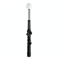 Indoor Golf Swing Practice Stick with Sound Assistant - Black thumbnail