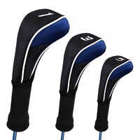 3-in-1 Golf Club Cover Set - No.1 No.3 No.5 - Blue thumbnail