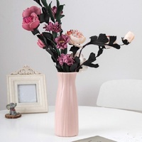 Versatile Plastic Vase for Home Decor and Flower Arrangements - Milk White thumbnail