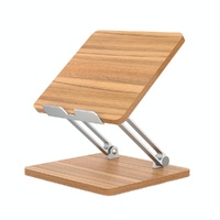Adjustable Wooden Laptop Stand - Darkwood thumbnail