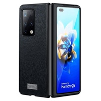 Handmade Leather Shockproof Tpu Case for Samsung Galaxy z Fold 4 - Green thumbnail