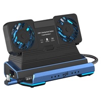 9-In-1 Usb-C Gaming Dock With Detachable Fan - Blue / Black thumbnail