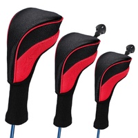 3-in-1 Golf Club Head Cover - No.1 No.3 No.5 - Protective - Blue thumbnail