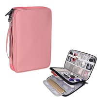 Waterproof Multi-function Storage Bag for Digital Accessories Earphones and Data Cables - Black thumbnail