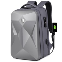 Waterproof Laptop Backpack with Usb Port - 17 Inch Capacity Password Lock - Black thumbnail