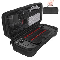 Steam Deck Handheld Console Storage Bag - Hard Eva Oxford Cloth - Black thumbnail