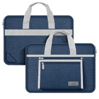 Portable Oxford Laptop Bag - Durable Fabric - Dark Blue thumbnail