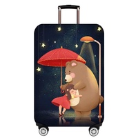 Large Elastic Dustproof Luggage Cover - Durable and Protective - Love Girl thumbnail