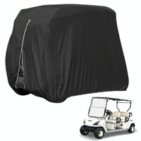 Waterproof Golf Cart Scooter Cover - 285x122x168cm - Black thumbnail