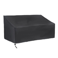 Waterproof Dustproof Sofa Recliner Cover - 190x66x89 / 69cm - Black thumbnail