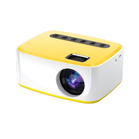 Portable Home Theater Projector - 400 Lumens Hd Same Screen Version - White Yellow thumbnail