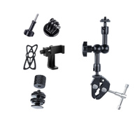 7 Articulating Magic Arm With Phone Clamp & Large Claws - Black thumbnail
