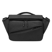 Waterproof Men Messenger Bag With Usb Charging Port Multifunctional Design - Black thumbnail