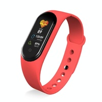 Waterproof Bluetooth Smart Watch With Hr / Bp Monitoring And Colour Screen - Red thumbnail