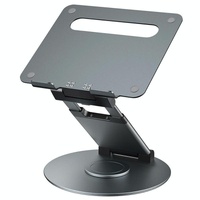 Adjustable 360 Degree Rotating Laptop Stand for 10-17 Inch Devices - Grey thumbnail