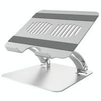 Adjustable Laptop Stand - Aluminum Alloy Desktop Riser - Grey thumbnail