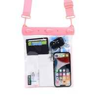 Waterproof Shoulder Messenger Bag For Sundries Phone Compatible - Pink thumbnail