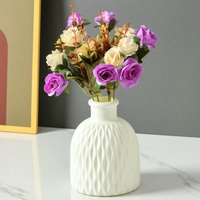 Versatile Drop-resistant Potted Plant Vase for Wet and Dry - Rose Pink thumbnail