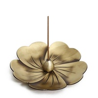 Vintage Alloy Incense Burner - Creative Sandalwood Furnace for Bedroom - Red Copper thumbnail