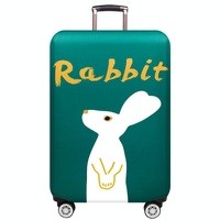 Protective Cover for Trolley Luggage - Durable and Dustproof - Large Size - Deep Sea Whale - S thumbnail