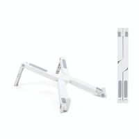 Foldable Non-slip Laptop Stand - Plastic Silicone - White thumbnail