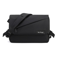Large Capacity Waterproof Messenger Bag For Men - Black thumbnail
