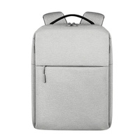 Spacious Laptop Bag for Professionals - Large Capacity - Elegant Gray thumbnail