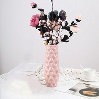 Creative Diamond-shaped Vase for Dry and Wet Flower Arrangements - Blue thumbnail