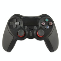 Wireless Bluetooth Game Controller for Ps4 - Rubberized - Blue thumbnail