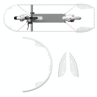 Xiaomi M365 Side Protection & Bumper Set - White thumbnail