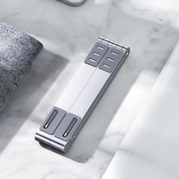 Foldable Aluminum 3-in-1 Phone Tablet Stand - Portable Storage - Silver thumbnail