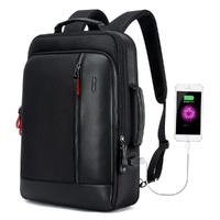 Large Capacity Business Laptop Backpack with Usb Port - Breathable & Stylish Black 30x15x44cm thumbnail