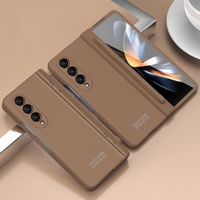 Foldable Phone Case with Pen and Stylus for Samsung Galaxy z Fold 4 / 5g - Black thumbnail