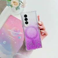 Sparkle Tpu Case for Samsung Galaxy z Fold 4 with Magsafe - Green thumbnail