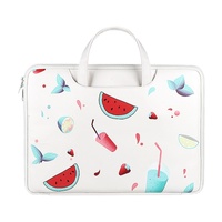 14.1-15.4 Inch Lightweight Printed Laptop Bag in Pu Material - Watermelon thumbnail