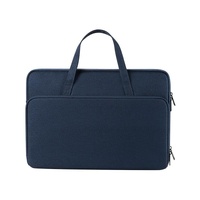 14.1-15.4 Inch Waterproof Laptop Bag - Durable and Stylish - Navy Blue thumbnail