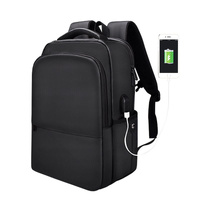 Waterproof Laptop Backpack with Usb Interface for 15 Laptops - Black thumbnail