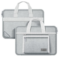 Portable Oxford Laptop Bag - Durable Fabric Multiple Colours - Grey thumbnail