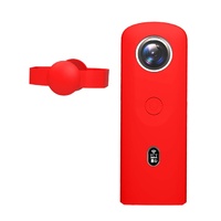 360 Camera Silicone Case with Lens Cover for Ricoh Theta Sc2 - Black thumbnail