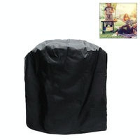 Waterproof Bbq Grill Cover - 210d Oxford Cloth Anti-uv Dust-proof 71x73cm Black thumbnail