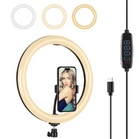 11.8 Dual Colour Led Ring Light with Phone Clamp - 3 Modes thumbnail