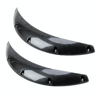 2 Pcs 58Cm Car Stickers Rubber Round Arc Strips Fender Flares Wheel Eyebrow Decal Sticker Black thumbnail