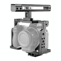 Video Camera Cage Stabilizer With Handle For Nikon Z6 / Z7 - Black thumbnail