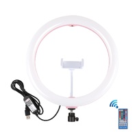11.8 Dual-temp Led Ring Light with Tripod & Remote - Black thumbnail
