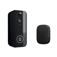 Wireless Doorbell Camera With Night Vision And Motion Detection - Black thumbnail